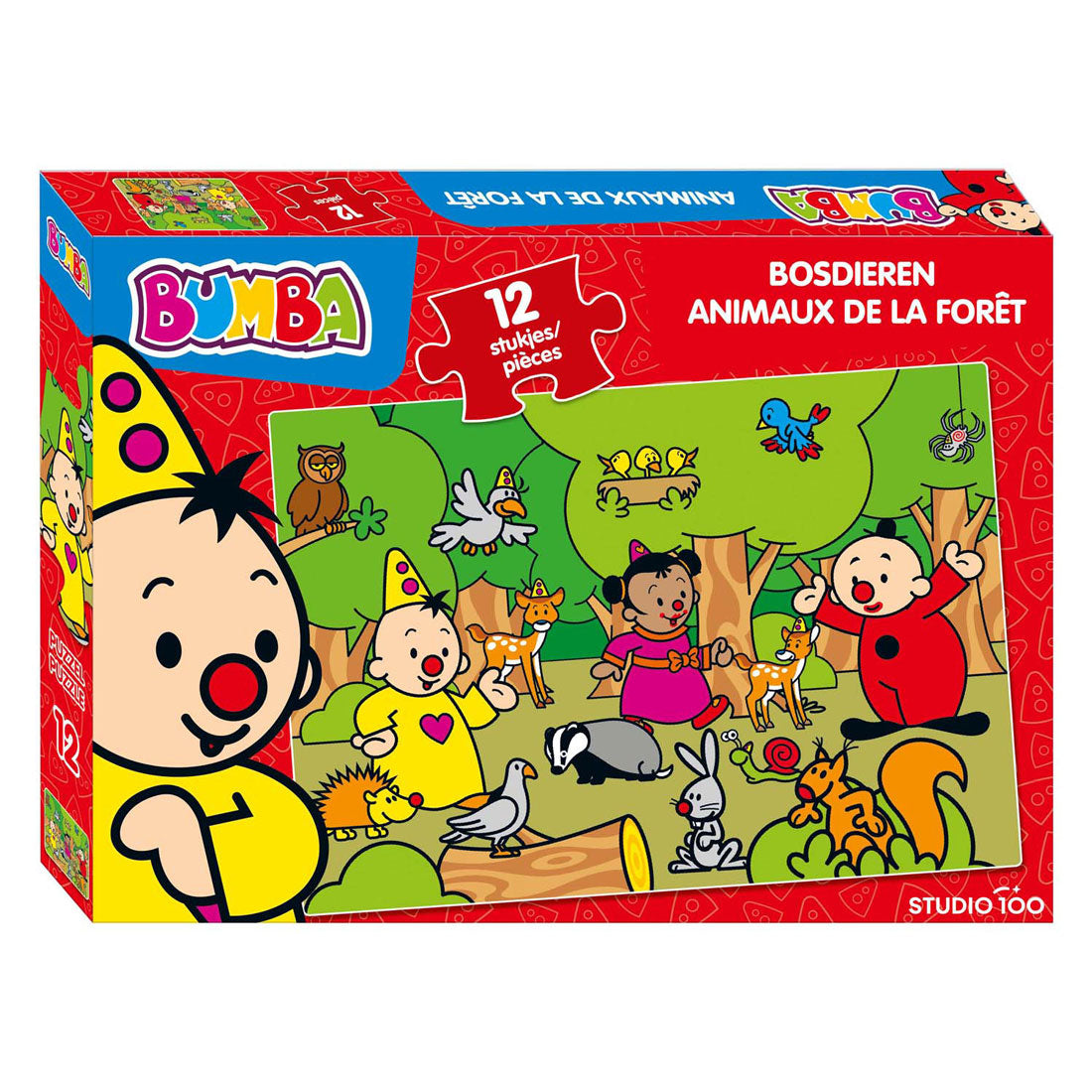 Studio 100 Bumba Puzzle Waldtiere, 12 Teile.