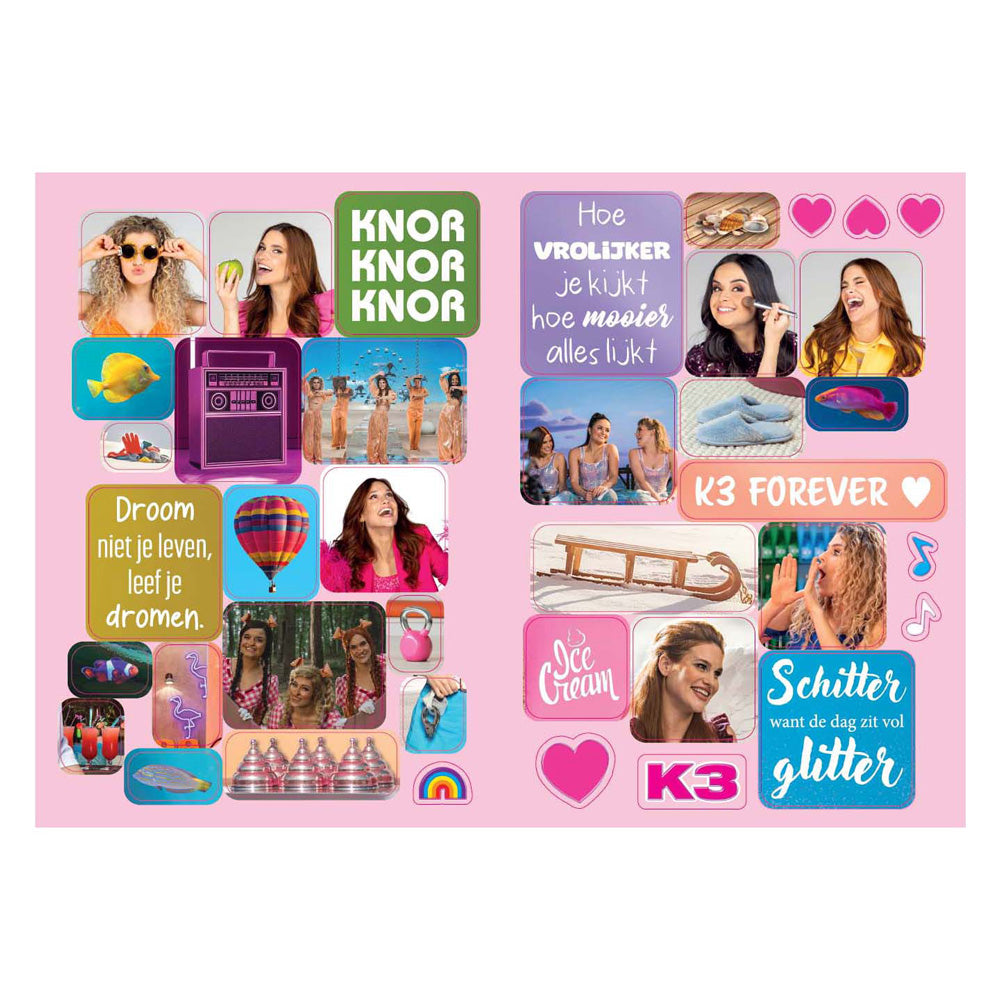 Studio 100 K3 Stickerbuch - Stickerfun XL