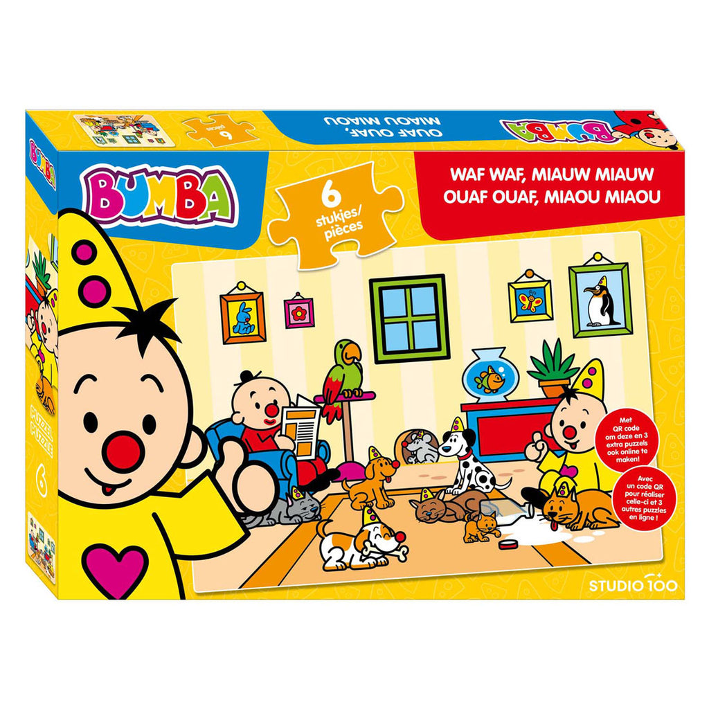 Studio 100 bumba puzzel waf waf miauw miauw - 6st.