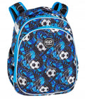 Coolpack rugzak 25l voetbal blauw - ruim waterdicht