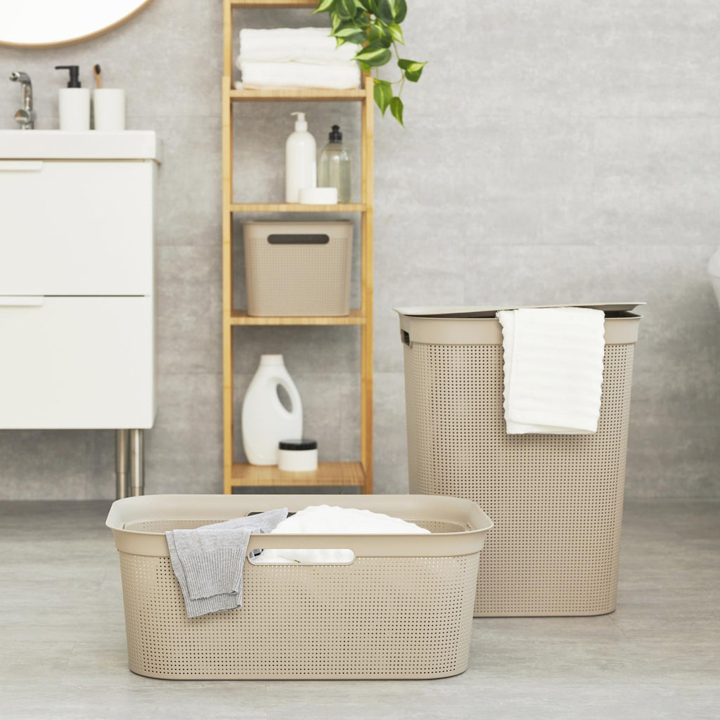 Rotho Wäschesammler Brisen 50 l Cappuccino