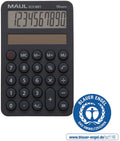 Maul zakrekenmachine eco md 1 lcd-scherm 1-regelig, 10 cijfers solar 12 x 7.6 x 1.2 cm grijs