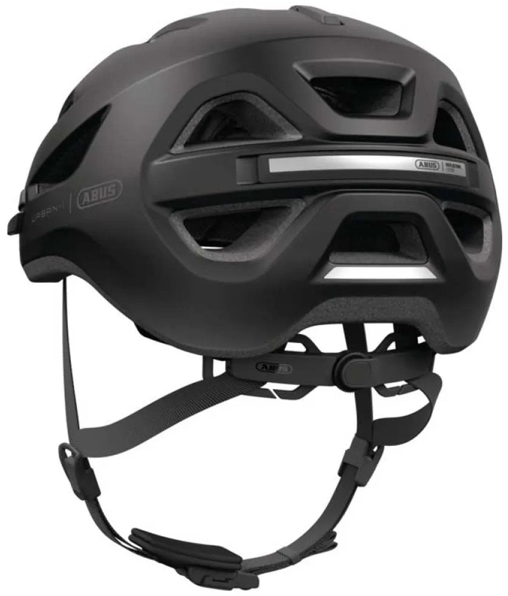 Abus fietshelm urban-i 4.0 lr velvet black s - 51-55 cm - zwart - geschikt voor gebruik op elektrische fietsen - stadsfietsen - 240 g