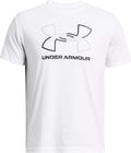 Under armour ua gl foundation update ss-wht heren sportshirt - wit - mod grijs - zwart m