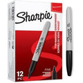 Permanente markers sharpie s0810930 1.0 mm zwart 12 stuks
