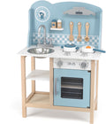 Polarb ® houten keuken met accessoires zilver - blauw