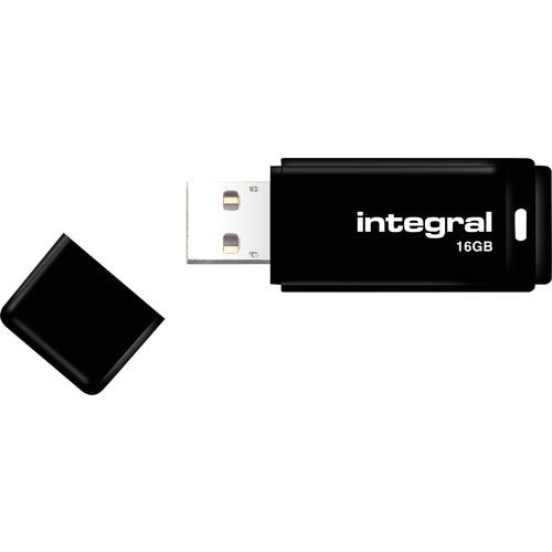 Usb flash drive integral 16 gb zwart