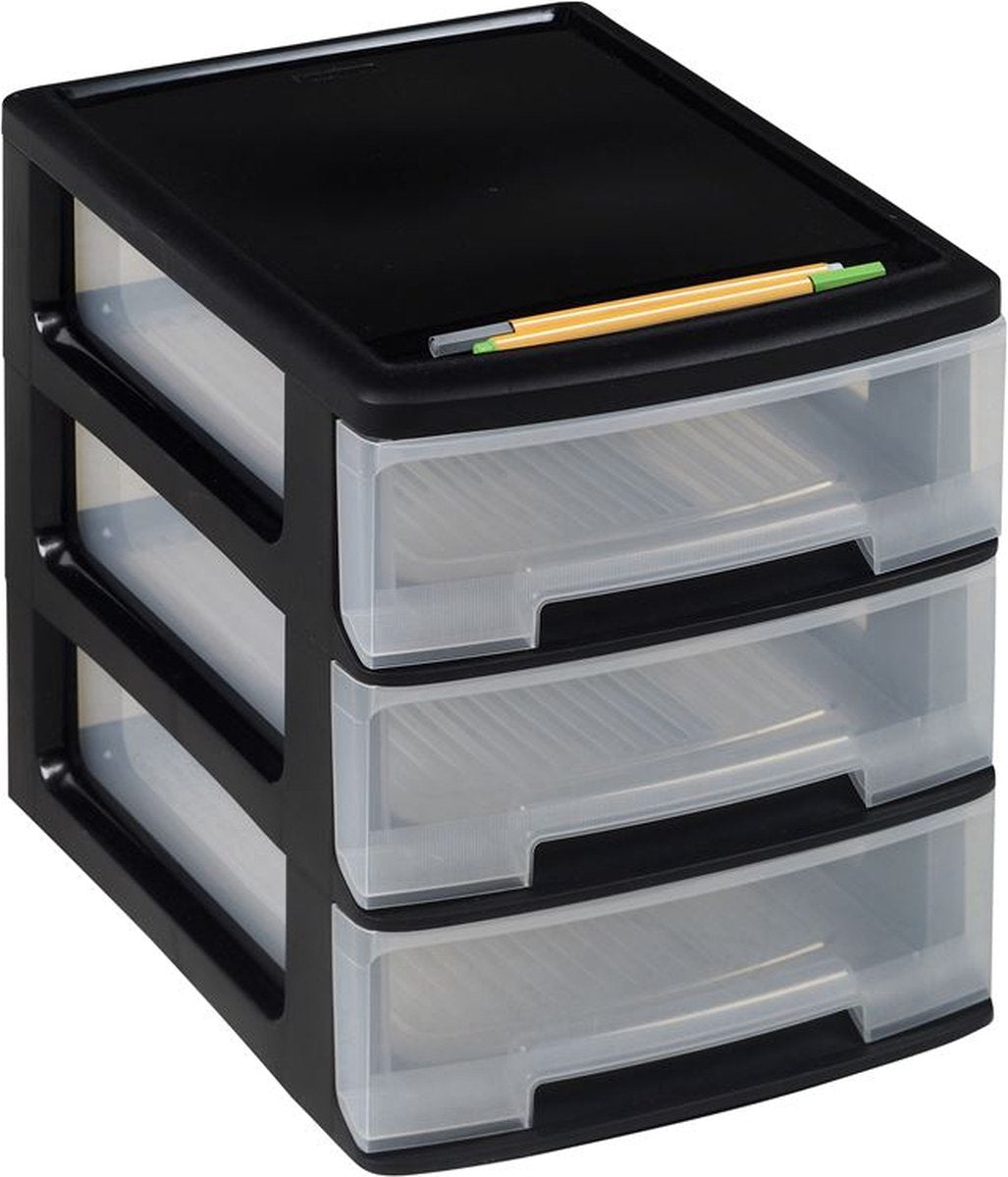 CHREVER CHREVER DESCH DECADE BLEBEL A4 3X5 L Schwarz und transparent