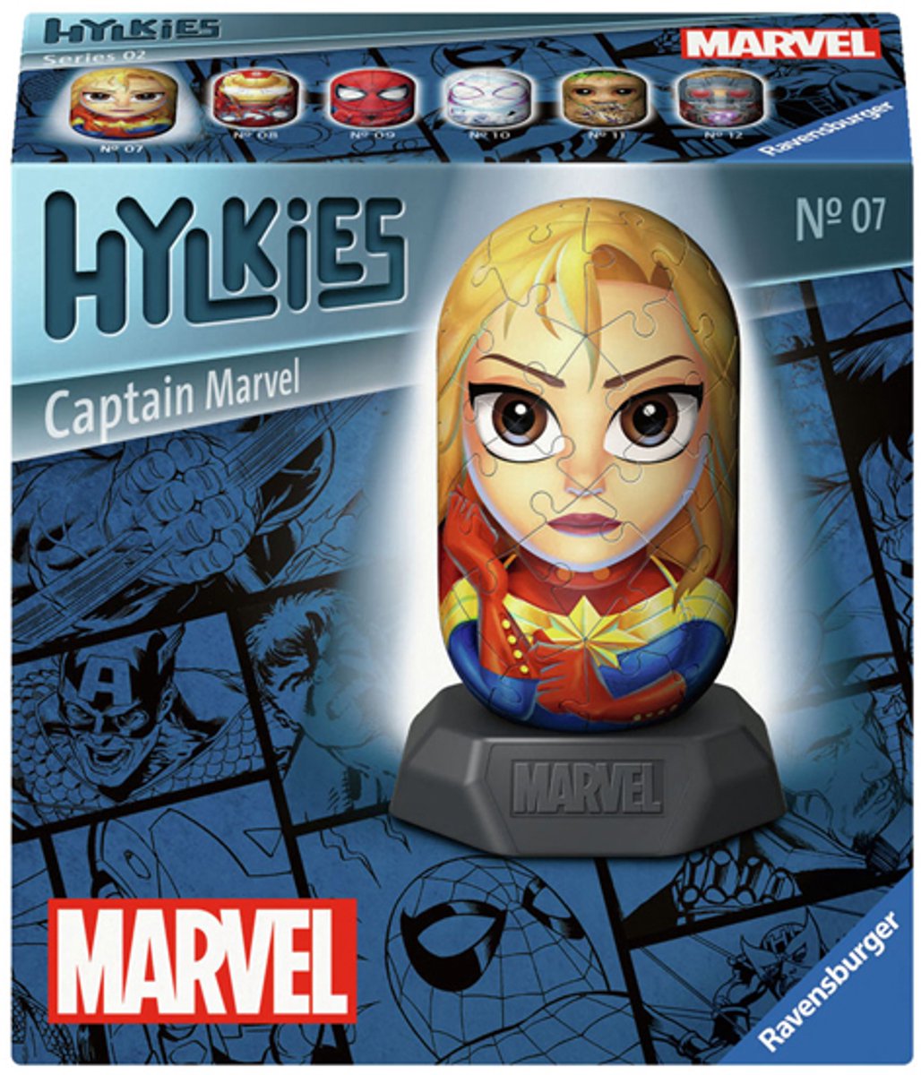 Ravensburger 3D-Puzzle Hylkies Marvel Captain Marvel, 54.