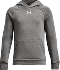 Under armour ua rival fleece hoodie unisex sporttrui - grijs - wit