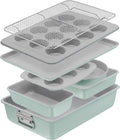 Tefal ceramik bakvorm - 8-delige set - muffinvorm, cakevorm, koelrek - non-stick coating - pfas-vrij