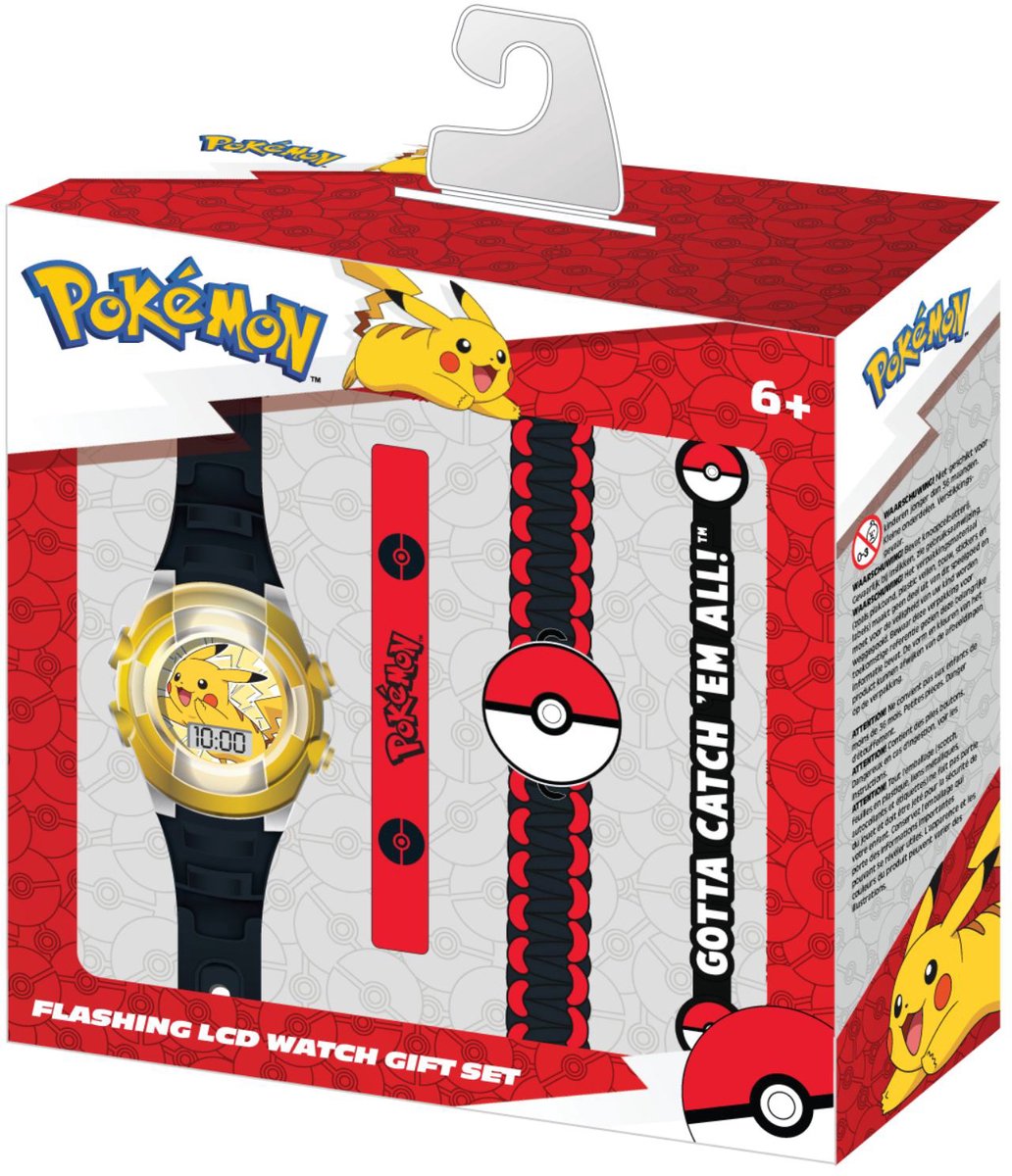 Gabby's poppenhuis accutime - lcd pokémon horloge met accessoires