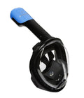Atlantis snorkelmasker - duikbril - snorkel - snorkelset - full face masker - kinderen - zwart blauw - xs