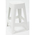 Barkruk paperflow plastic wit