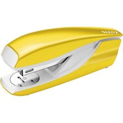 Leitz wow bureau nietmachine - nietcapaciteit van 30 vel - inclusief nietjes - ideaal voor thuiskantoor - geel