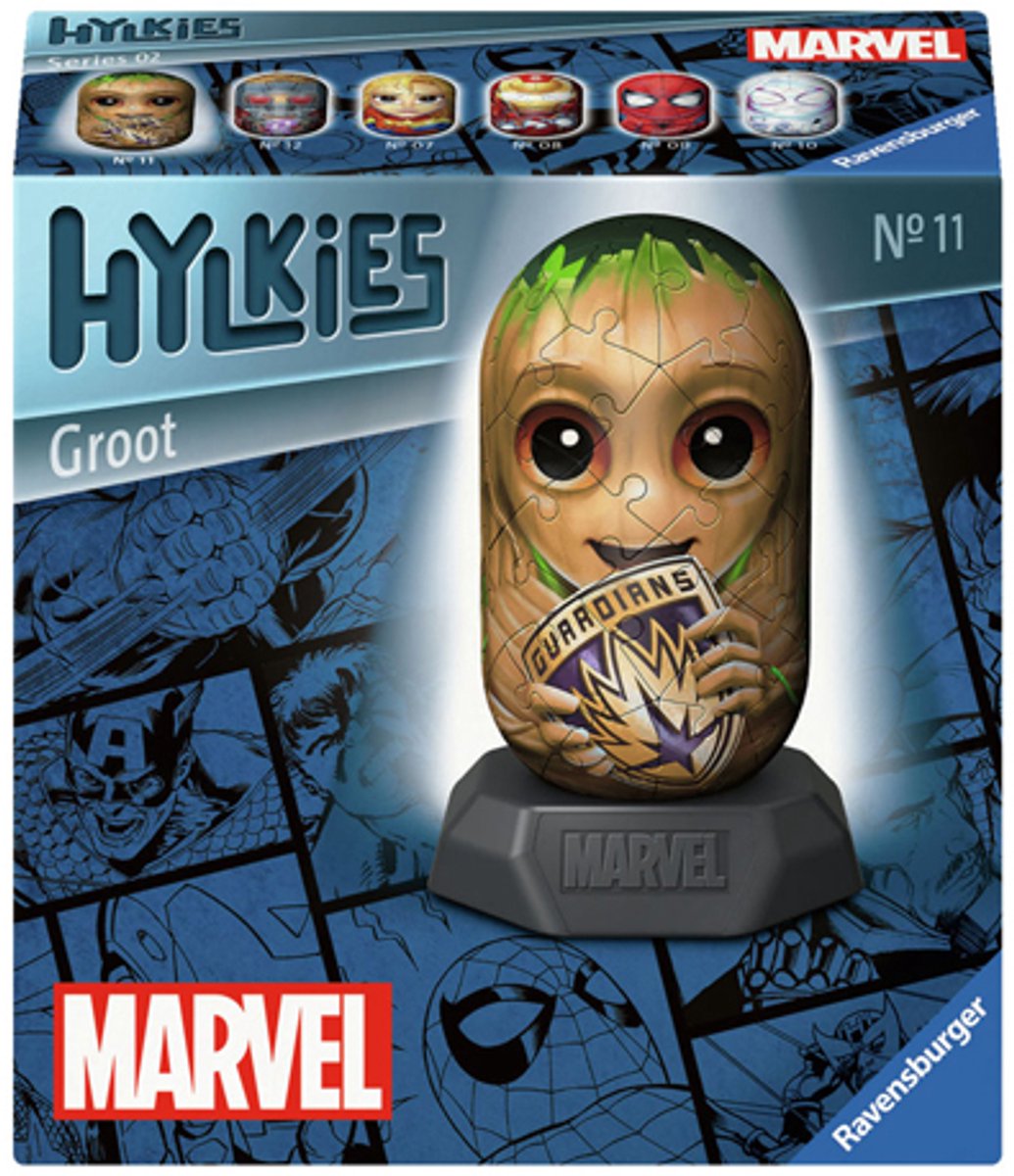 Ravensburger 3D-Puzzle Hylkies Marvel Groot, 54.