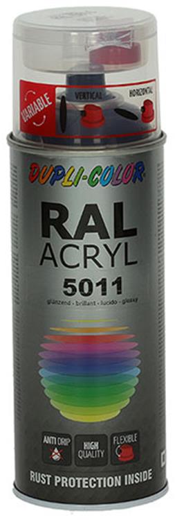 Motip 1000606 - 710407 ral 5011 staalblauw 400 ml | 2 stuks