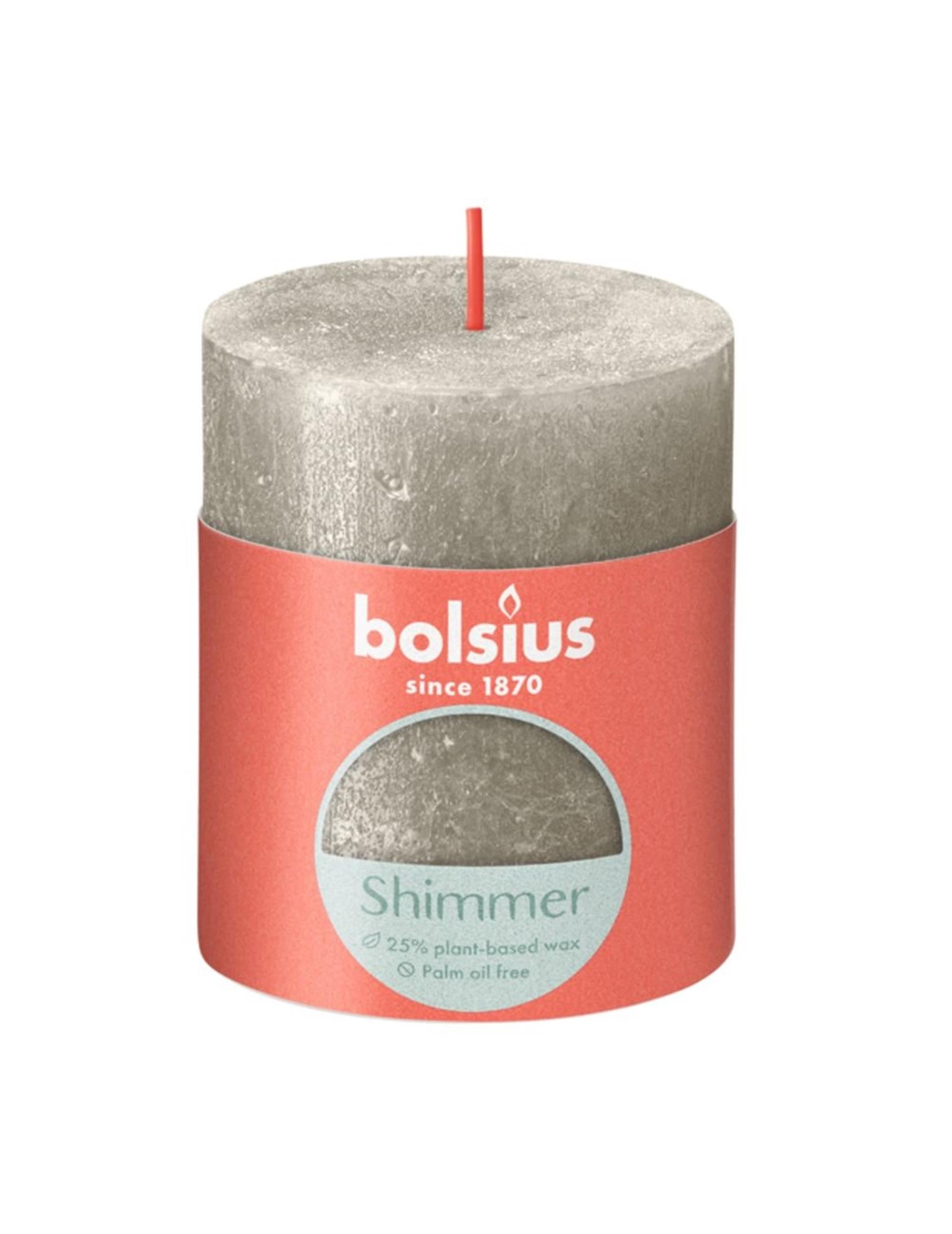 Bolsius rustiek kaars 80 68 champagne