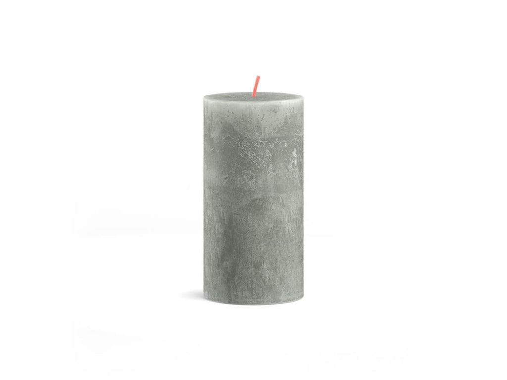 Bolsius rustiek kaars 100 50 jade green