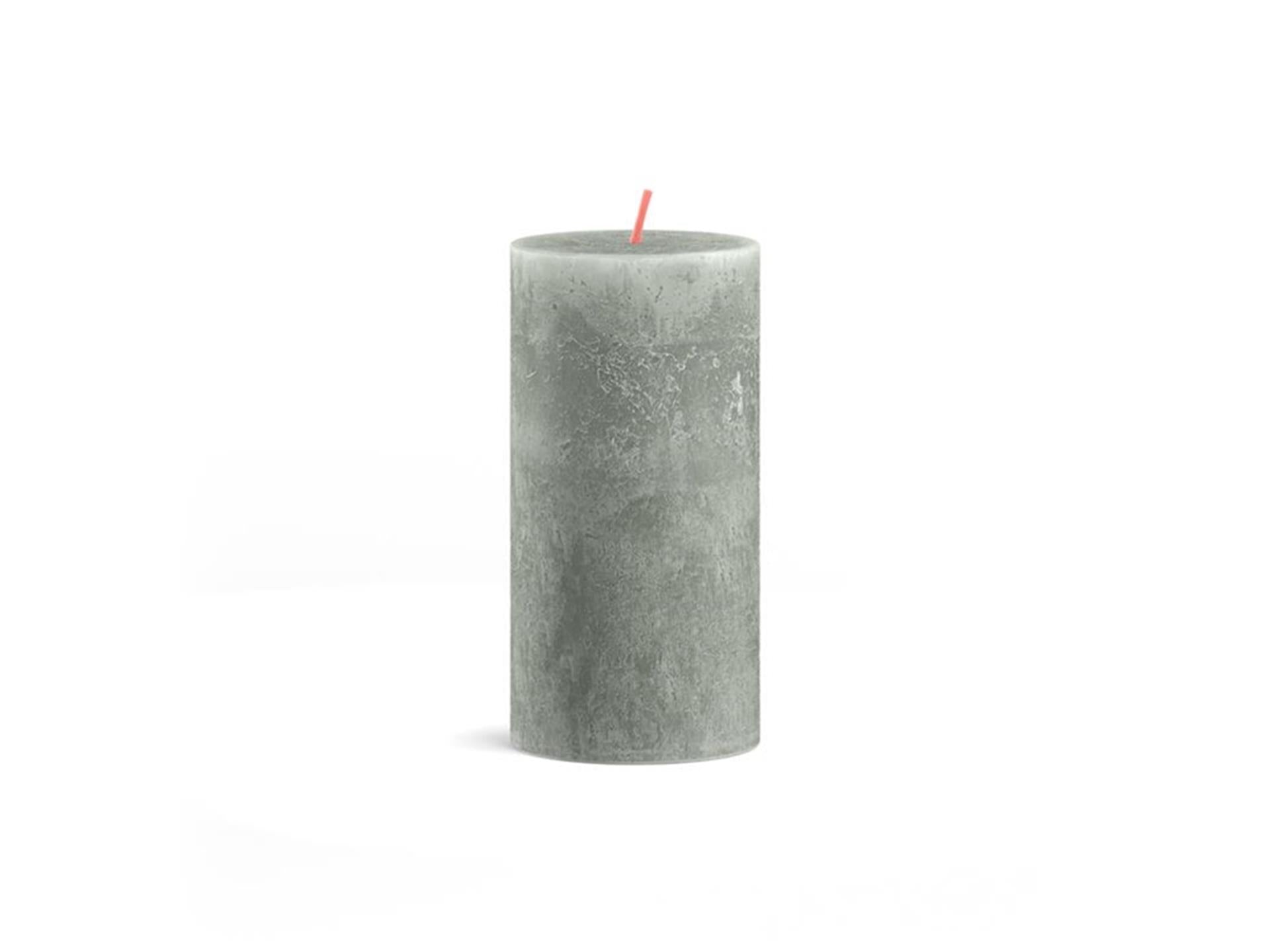 Bolsius rustiek kaars 100 50 jade green