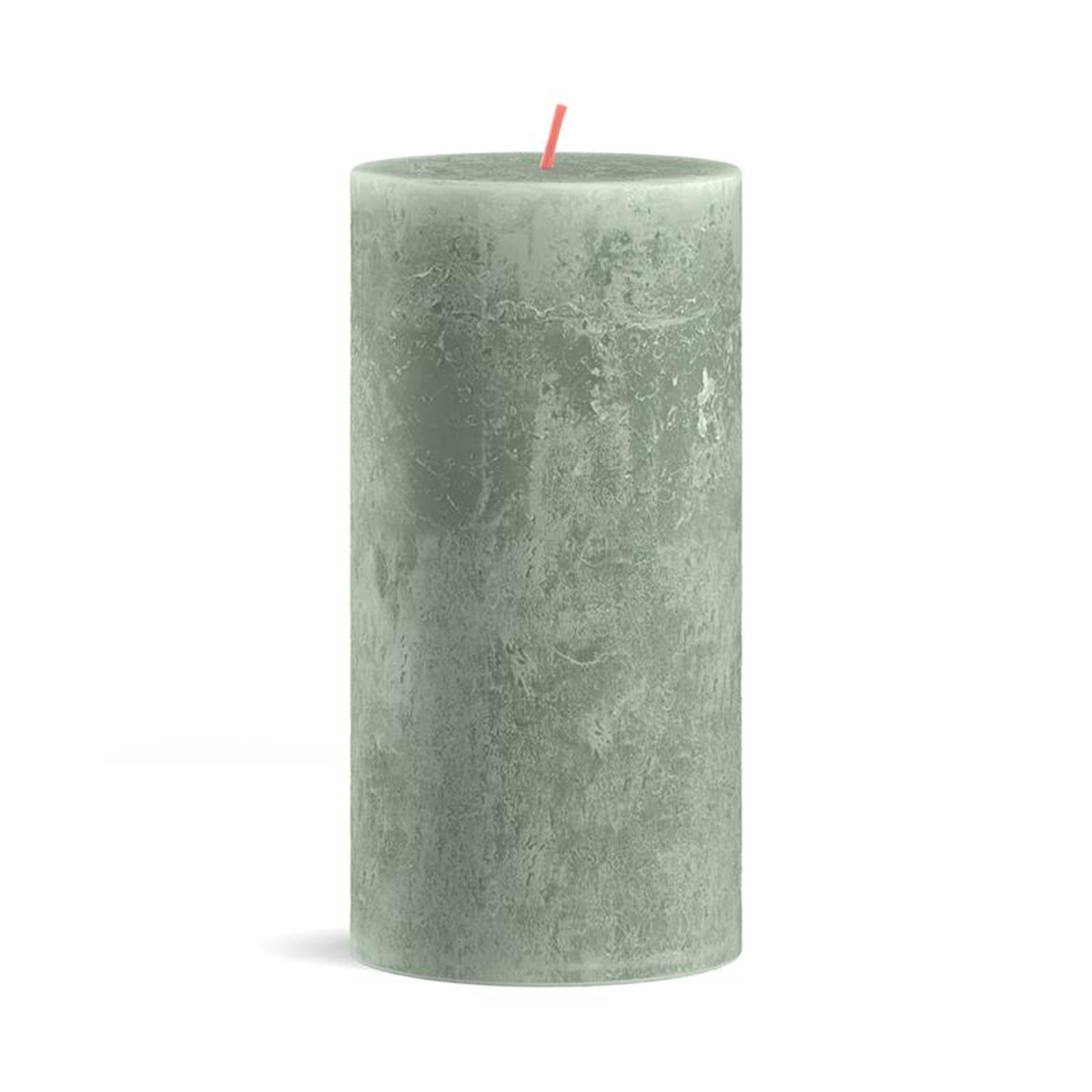 Bolsius rustiek kaars 130 68 jade green