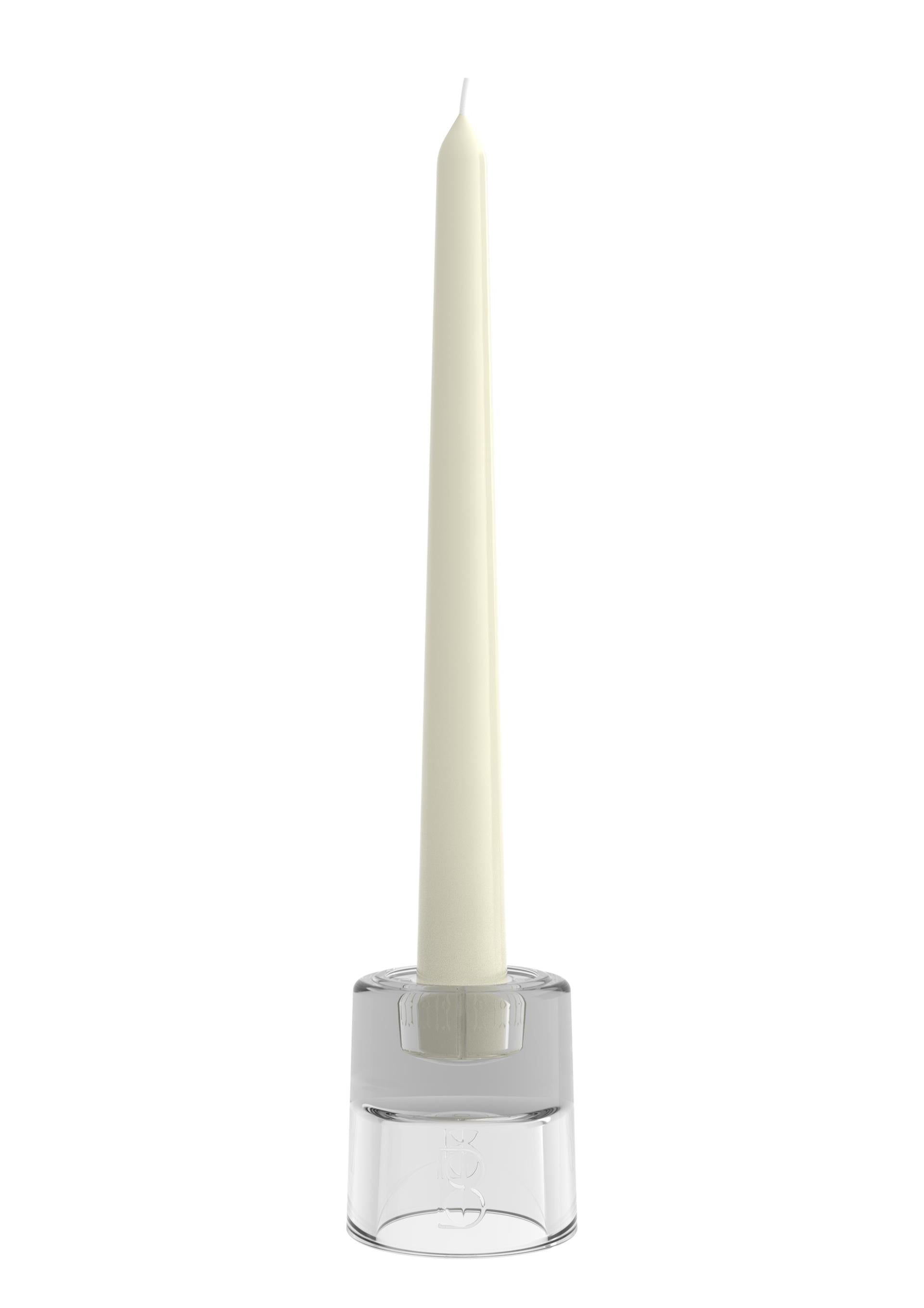Bolsius kandelaar glas 2 in 1 rond