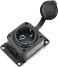 Orno heavy-duty opbouw wandcontactdoos met afdichting - vochtbestendig rubber ip44 - brandwerend - 1-voudig