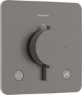 Hansgrohe ecostat comfort q - inbouwthermostaat - 2 functies - douche thermostaat - zekerheidscombinatie en1717 - brushed black chrome