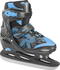 Roces - jokey ice 3.0 - ijshockeyschaatsen - schaatsen kinderen - zwart blauw - verstelbaar 4 maten comfort warmvoering - maat 30-33