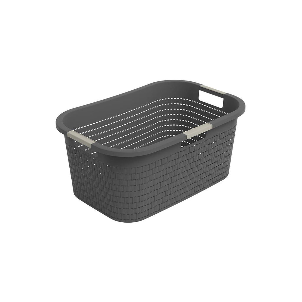 Rotho wasmand country 40l antraciet