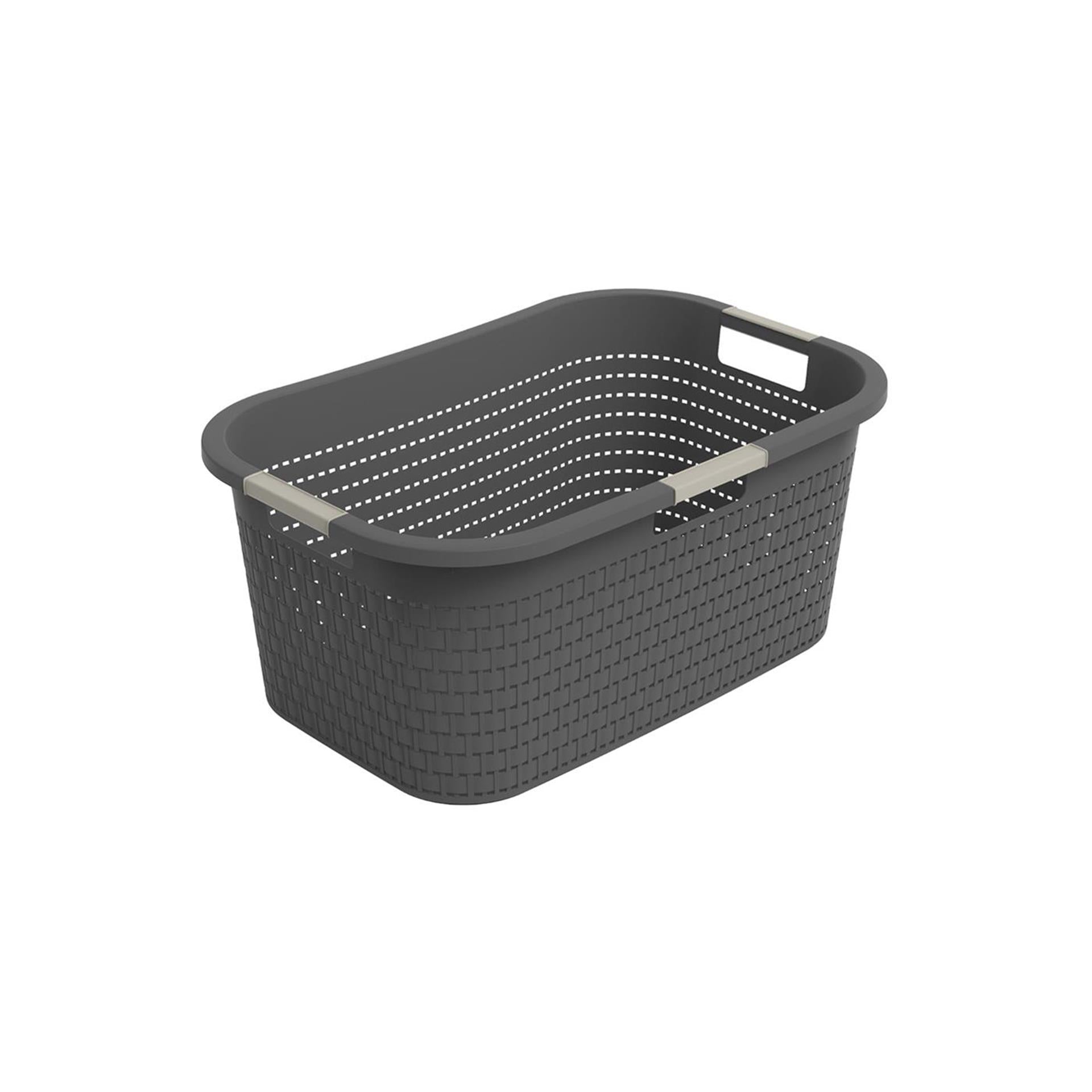 Rotho wasmand country 40l antraciet