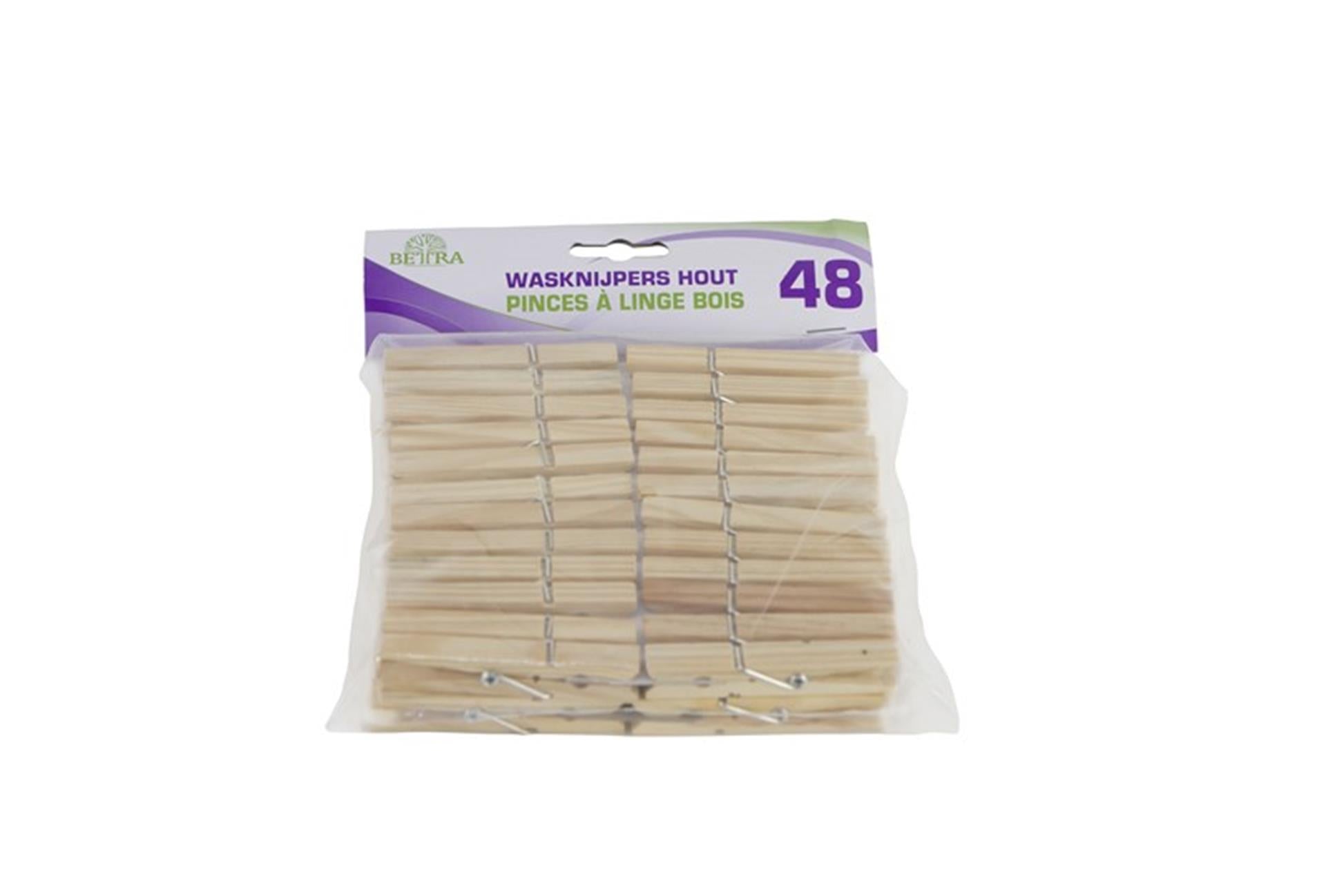 Luva betra wasknijpers hout set à 48
