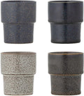 Bloomingville mok aardewerk bruin ewan - set van 4