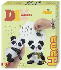 Merkloos sans marque hama - strijkkralen set - 3d panda - 2500 delig
