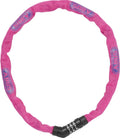 Abus fietsslot kettingslot - steel-o-chain™ 4804c - security level 4 - roze - 75 cm - geschikt voor elektrische fietsen en stadsfietsen