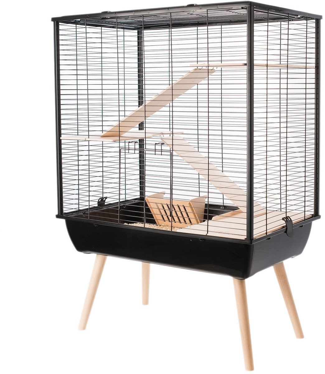 Zolux knaagdierkooi neo cosy large zwart - 78x48x80 cm