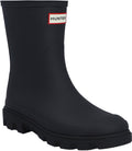 Hunter downpour short insulated boot unisex regenlaarzen - zwart
