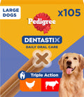 Pedigree dentastix - grote hond - gebitsverzorging - 105 kauwsnacks