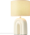 Nordlux haze-tafellamp-keramiek-textiel-e27-beige