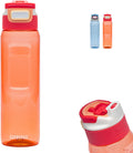 Kambukka elton drinkfles 1l - orange vibes met 3-in-1 lid en makkelijke reiniging