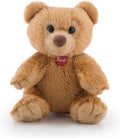 Trudi - sweet collection knuffelbeer ettore 9 cm - handgemaakt in italie - zacht pluche - knuffeldier voor jongens en meisjes - bruin - 9x5x10 cm maat xxs
