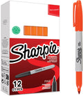 Sharpie permanente markers | fijne punt | oranje inkt | 12 stuks