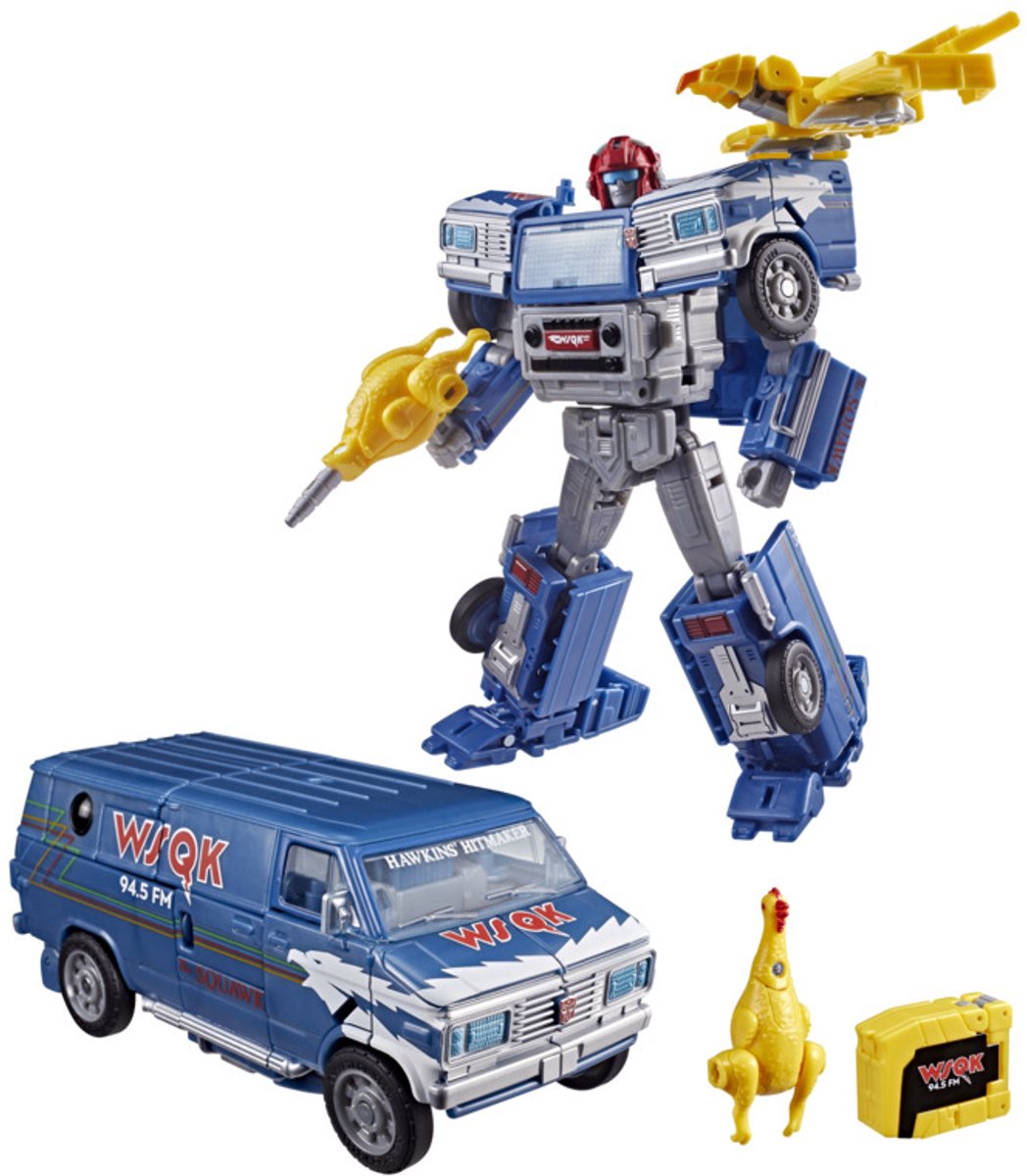 Hasbro transformers-speelgoed stranger things freakwency en 8-trax, actiefiguren, 8+
