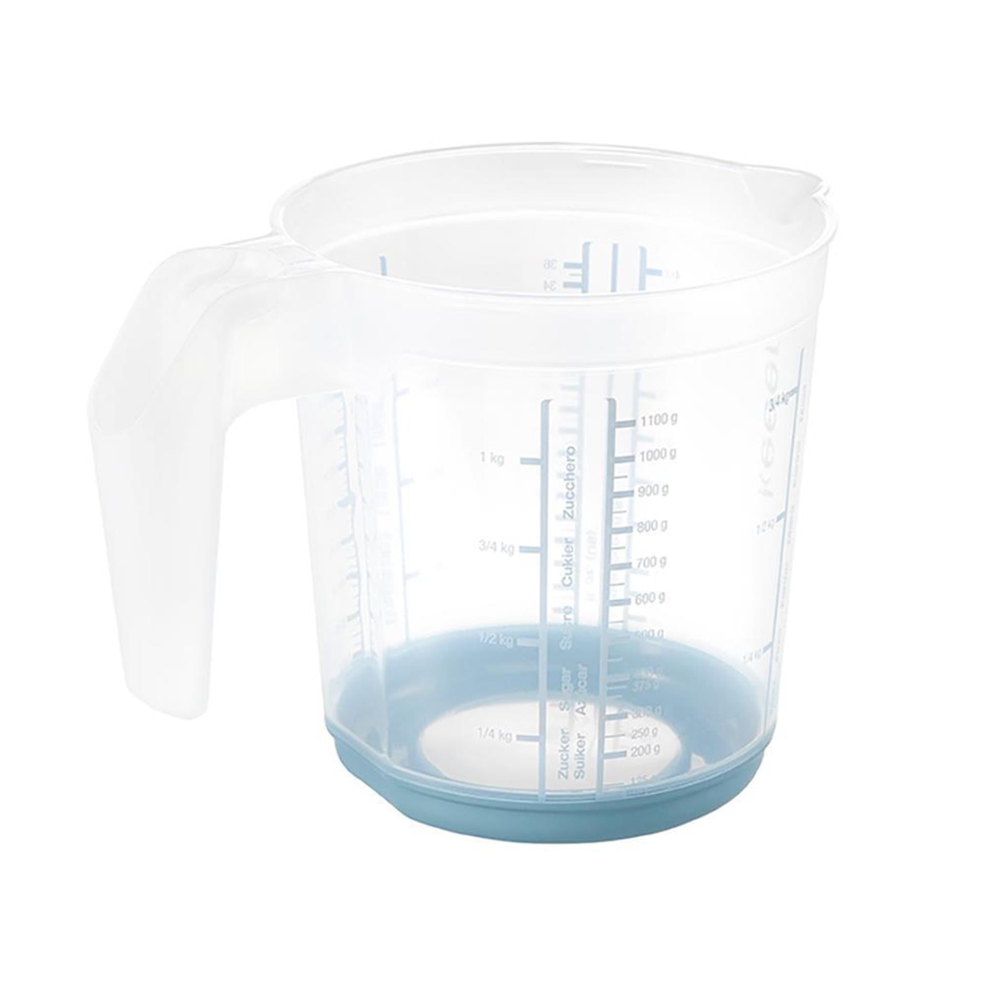 Keeeper maatbeker anti-slip 1l blauw