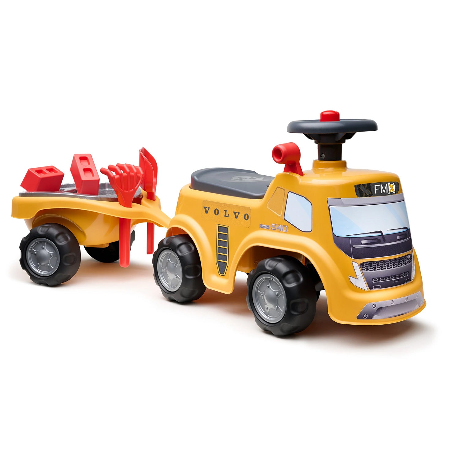 Falk loopauto constructie volvo met aanhanger