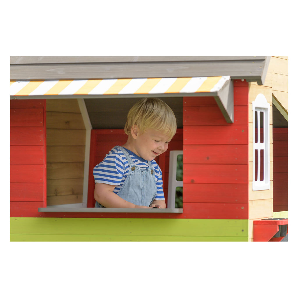 Swingking houten speelhuisje fairytale