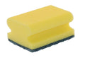 Luva schuurspons met greep geel groen ca. 95x70x30 mm set à 2