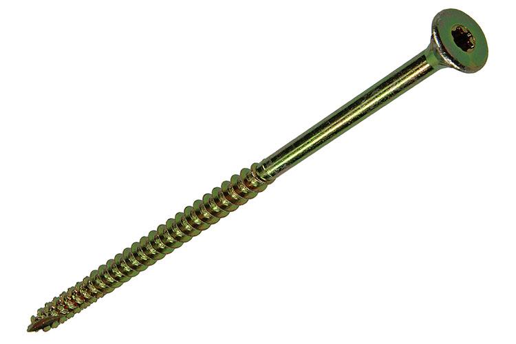 Mack 1006992 - spaanplschrf. vzkop-zelfb geelverzinkt 50st 6 x 130mm | 5 stuks