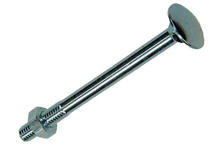 Mack 1007054 - houtbout + moer verzinkt 100 st 6 x 70 mm | 2 stuks