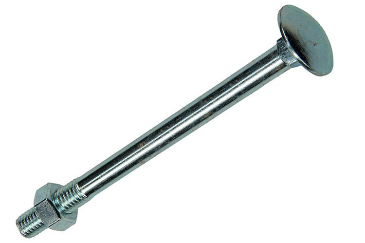 Mack 1007063 - houtbout + moer verzinkt 50 st8 x 100 mm | 2 stuks